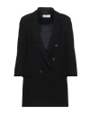 Aglini Woman Blazer Black Size 8 Polyester, Viscose, Elastane In Black