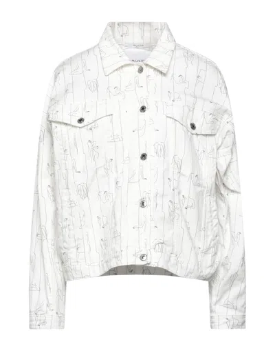 Aglini Denim Outerwear In White