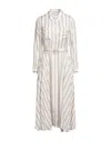 Aglini Midi Dresses In White