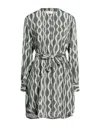 Aglini Short Dresses In Green