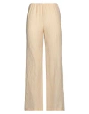 Aglini Woman Pants Apricot Size 4 Cotton, Polyamide In Orange