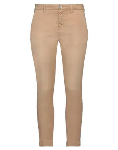 Aglini Woman Pants Beige Size 30 Cotton, Elastane