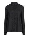 Aglini Woman Shirt Black Size 8 Cotton, Polyamide, Elastane In Black