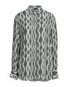 Aglini Woman Shirt Green Size 8 Viscose In Green