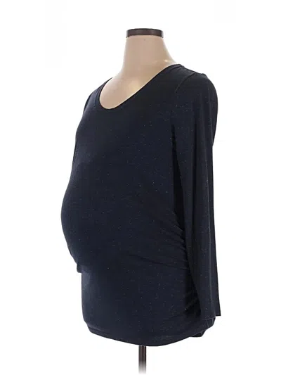 Pre-owned A:glow 3/4 Sleeve T-shirt In Blue