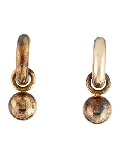 Pre-owned Agmes Ball Drop Earrings In Multicolor