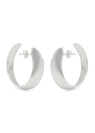Agmes Daphne Sterling Silver Hoop Earrings