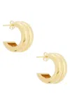 Agmes Giulia Hoop Earrings In Gold