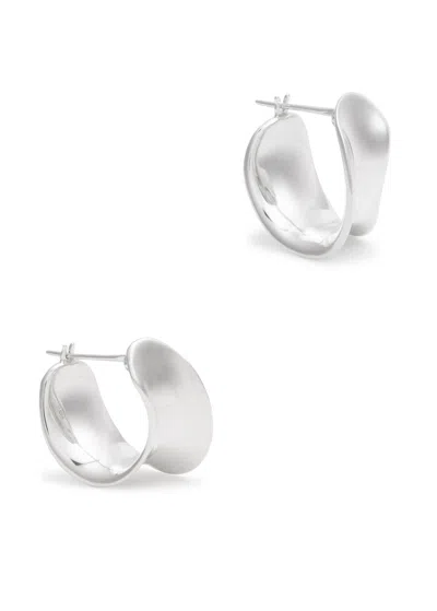 Agmes Laila Mini Sterling Silver Hoop Earrings