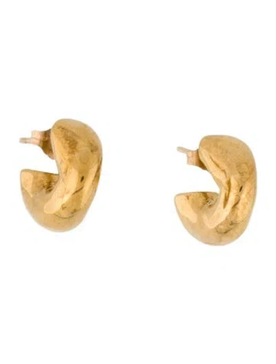 Pre-owned Agmes Mini Dahlia Huggie Hoop Earrings In Multi