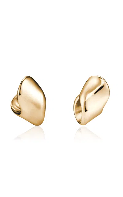 Agmes Nelle 18k Gold Vermeil Hoop Earrings