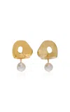 Agmes Sandra Gold Vermeil Pearl Earrings