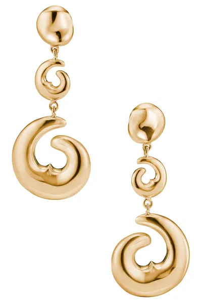 Agmes Short Hilda Earrings In Gold
