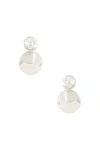 Agmes Short Stella Earrings In Sterling Silver