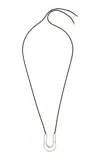Agmes Wishbone Sterling Silver Necklace In Silver