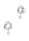 Agmes X Simone Bodmer-turner Sandra Large Sterling Silver Drop Earrings In Silver