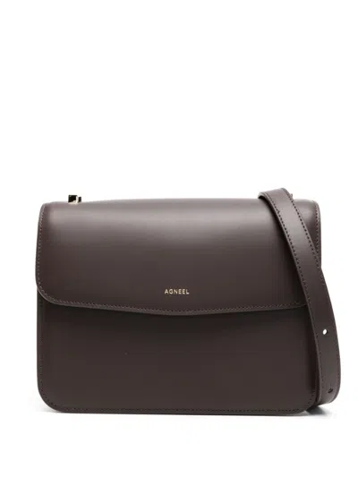 Agneel Bella Shoulder Bag In Dark Brown