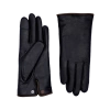 Agnelle Agatha Leather Gloves With Wrist Snap In Black