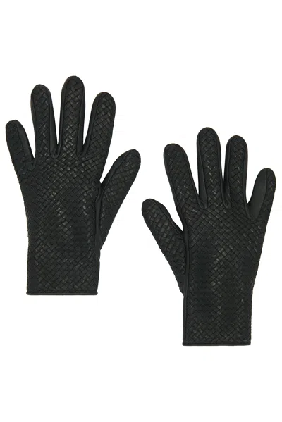 Agnelle Chloe Tresse Gloves In Black