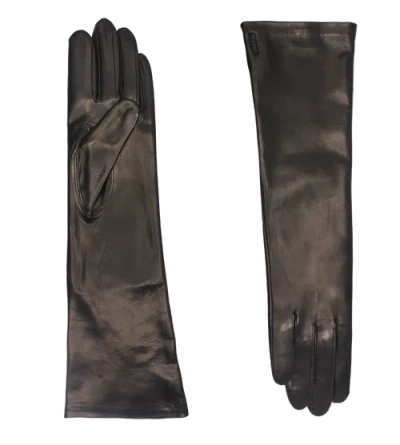 Agnelle Christina Lambskin Glove Lined In Brown