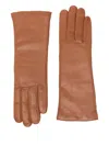 Agnelle Christina Panelled Gloves In Brown