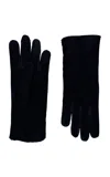 Agnelle Denise Shearling Gloves In Black