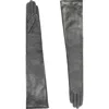 Agnelle Glamour Leather Gloves Arm Length In Black