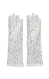 Agnelle Ines Cotton-blend Lace Gloves