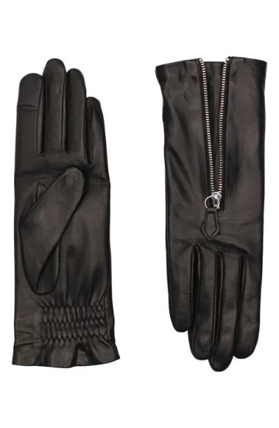 Agnelle Jane Lambskin Glove Lined In Black