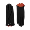 Agnelle Lips Lambskin Glove Lined In Blue