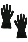 Agnelle Zalia Cashmere Gloves In Black