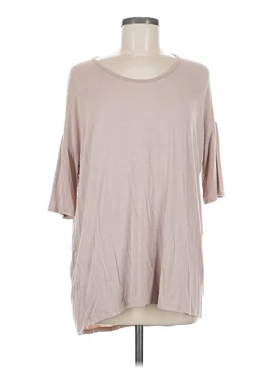 Pre-owned Agnes & Dora 3/4 Sleeve T-shirt In Brown