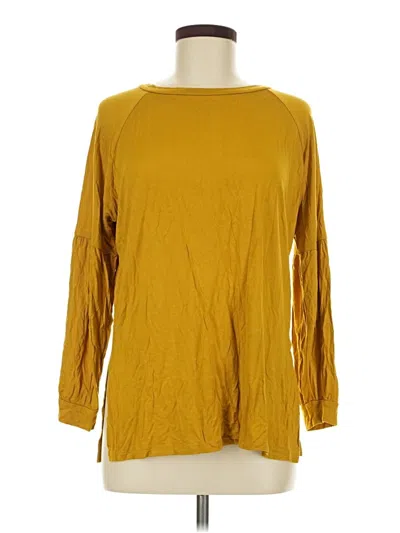 Pre-owned Agnes & Dora 3/4 Sleeve T-shirt In Gold