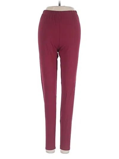 Agnes & Dora Active Pants In Burgundy