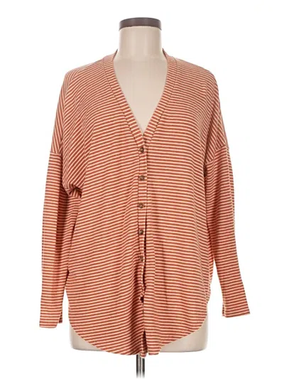 Pre-owned Agnes & Dora Cardigan Sweater In Orange