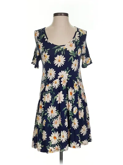 Pre-owned Agnes & Dora Casual Dress In Blue