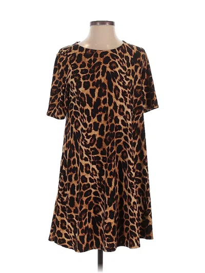 Pre-owned Agnes & Dora Casual Dress In Brown