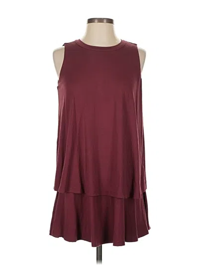 Agnes & Dora Casual Dress In Burgundy