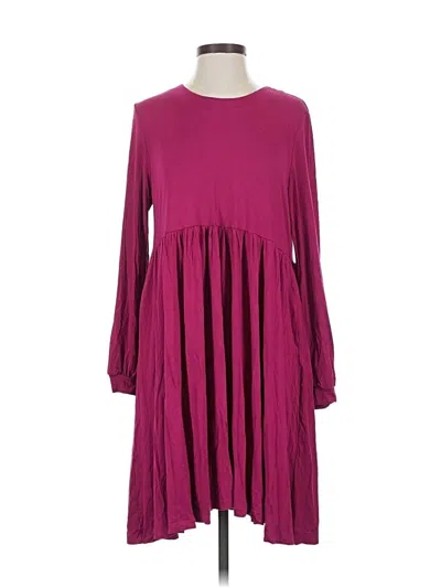 Pre-owned Agnes & Dora Casual Dress In Burgundy