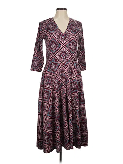 Pre-owned Agnes & Dora Casual Dress In Burgundy