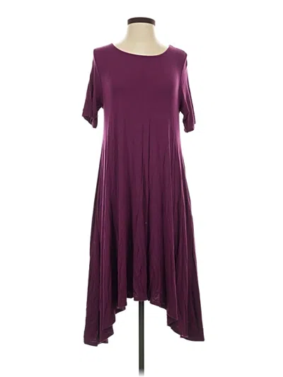Pre-owned Agnes & Dora Casual Dress In Burgundy