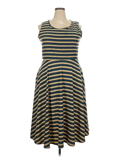 Pre-owned Agnes & Dora Casual Dress In Teal