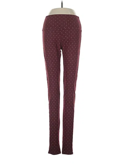 Pre-owned Agnes & Dora Casual Pants In Burgundy