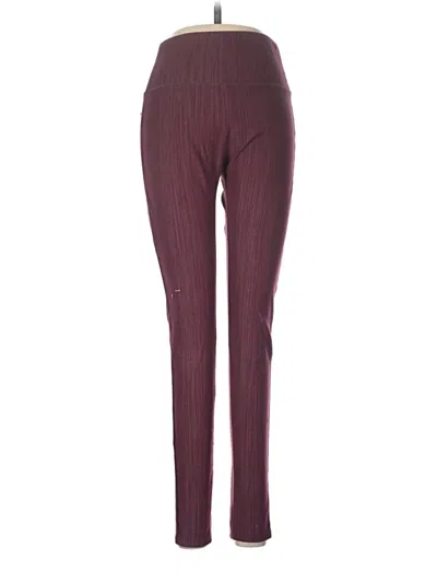 Pre-owned Agnes & Dora Casual Pants In Burgundy
