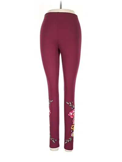 Agnes & Dora Leggings In Burgundy