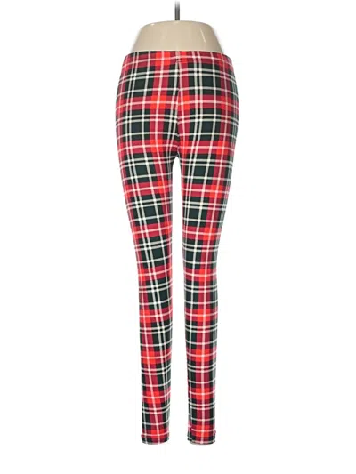 Pre-owned Agnes & Dora Leggings In Red