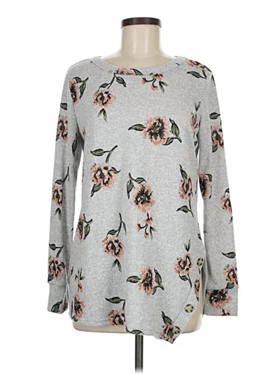 Pre-owned Agnes & Dora Long Sleeve T-shirt In Silver