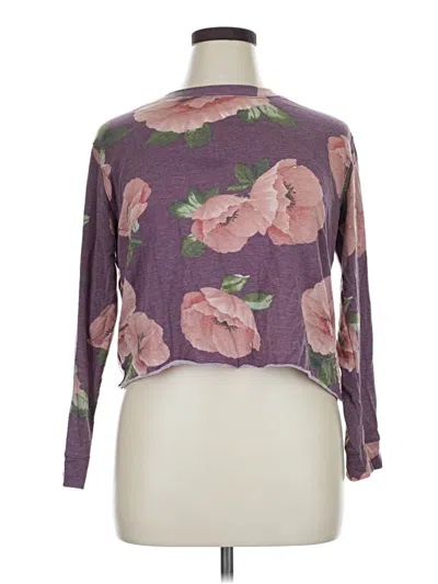 Pre-owned Agnes & Dora Long Sleeve Turtleneck In Purple