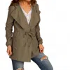 Agnes & Dora No Rain No Flowers Jacket In Olive In Green