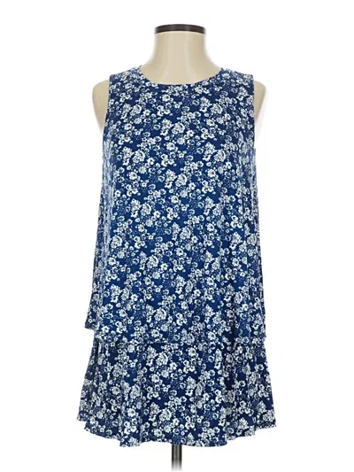 Agnes & Dora Sleeveless Blouse In Blue